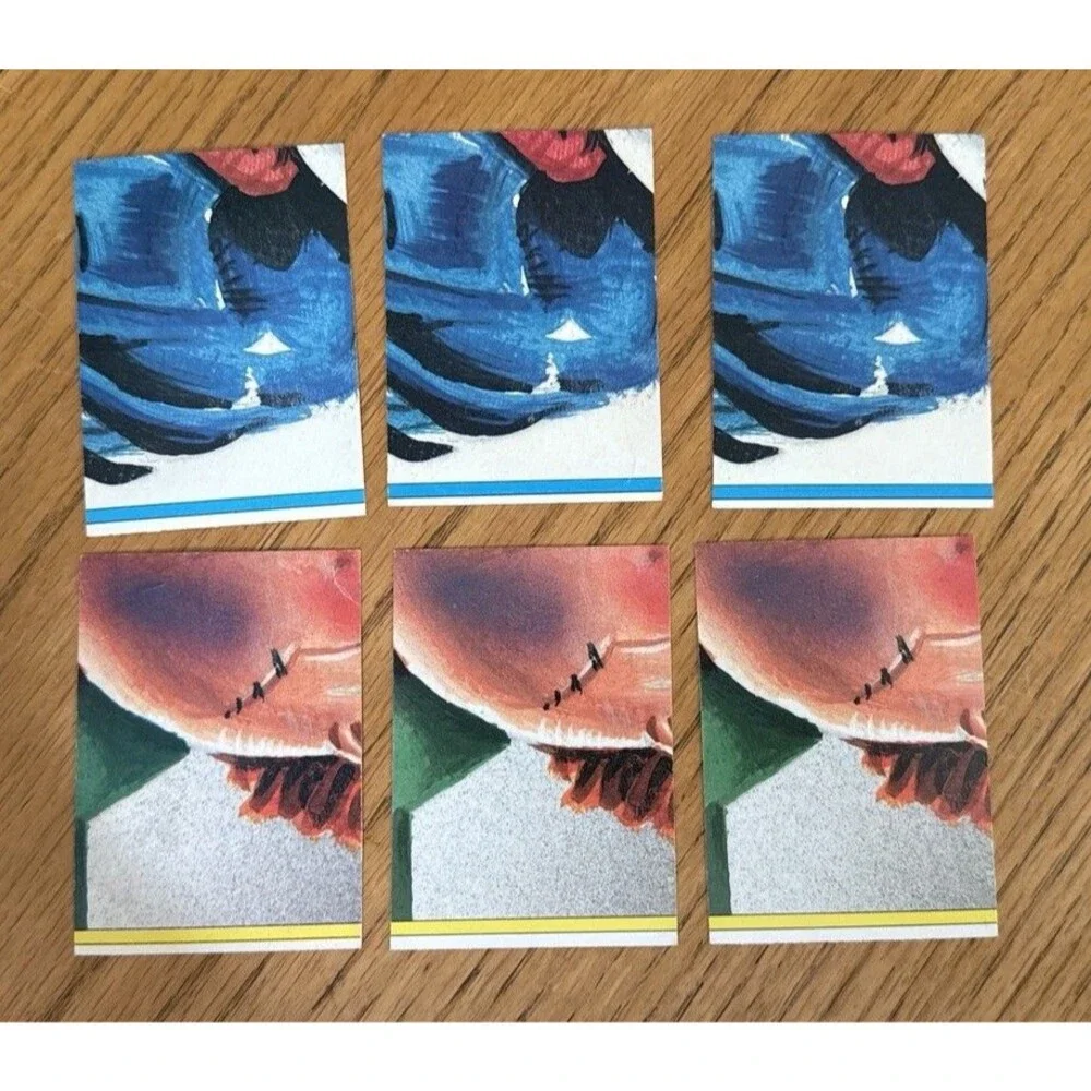 1986 Topps Garbage Pail kids Os3  Lot of 6 Glooey Gabe Sticky Rick